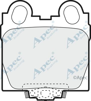 APEC BRAKING Комплект тормозных колодок, дисковый тормоз PAD1126